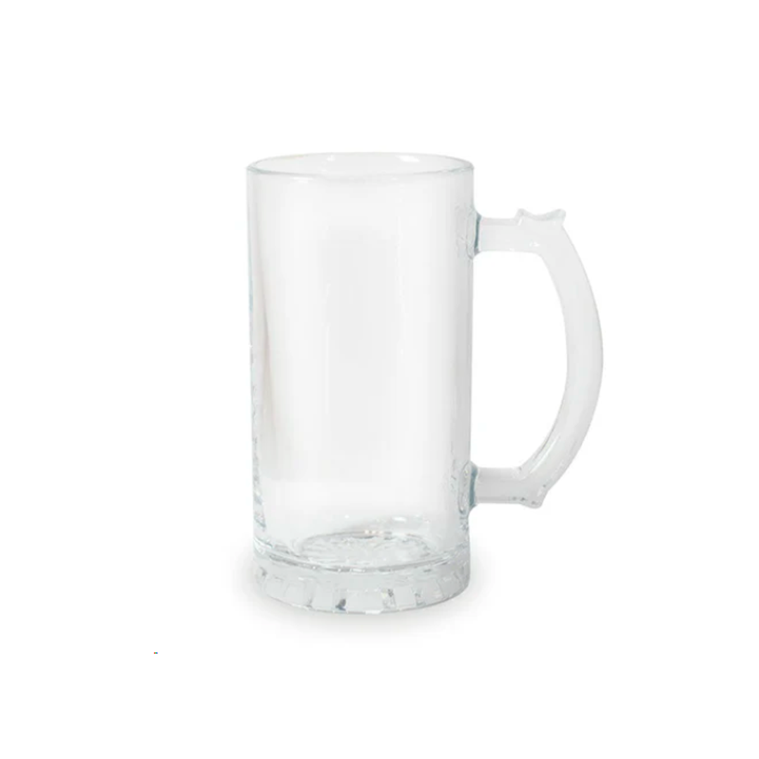 Clear Beer Mugs for Sublimation 16 oz  Add your Photo Text or Graphic Design on Personalize Beer Mug. (Box of 6, 12 and 36 units)