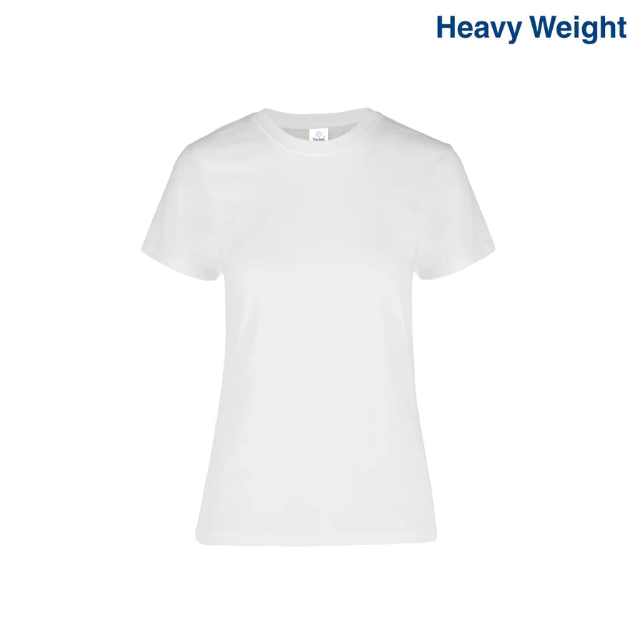 Women's Heavy Weight Crew Neck Short Sleeve Silhouette T-Shirt