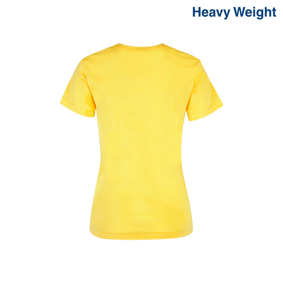 Women's Heavy Weight Crew Neck Short Sleeve Silhouette T-Shirt