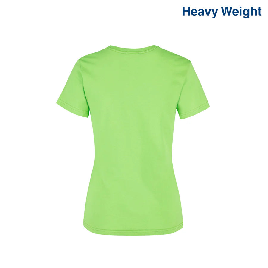 Women's Heavy Weight Crew Neck Short Sleeve Silhouette T-Shirt