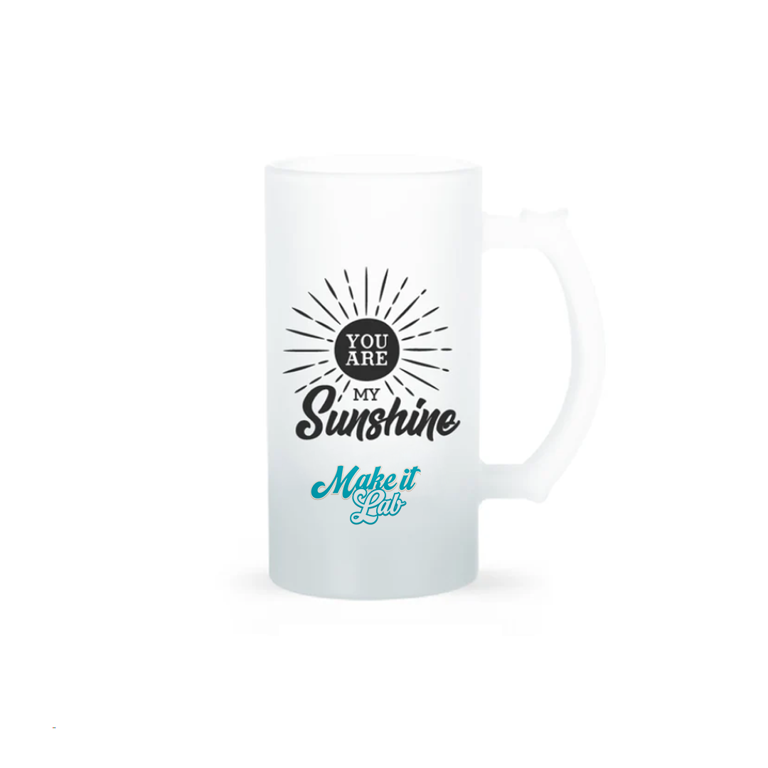 Frosted Beer Mugs for Sublimation 16 Oz