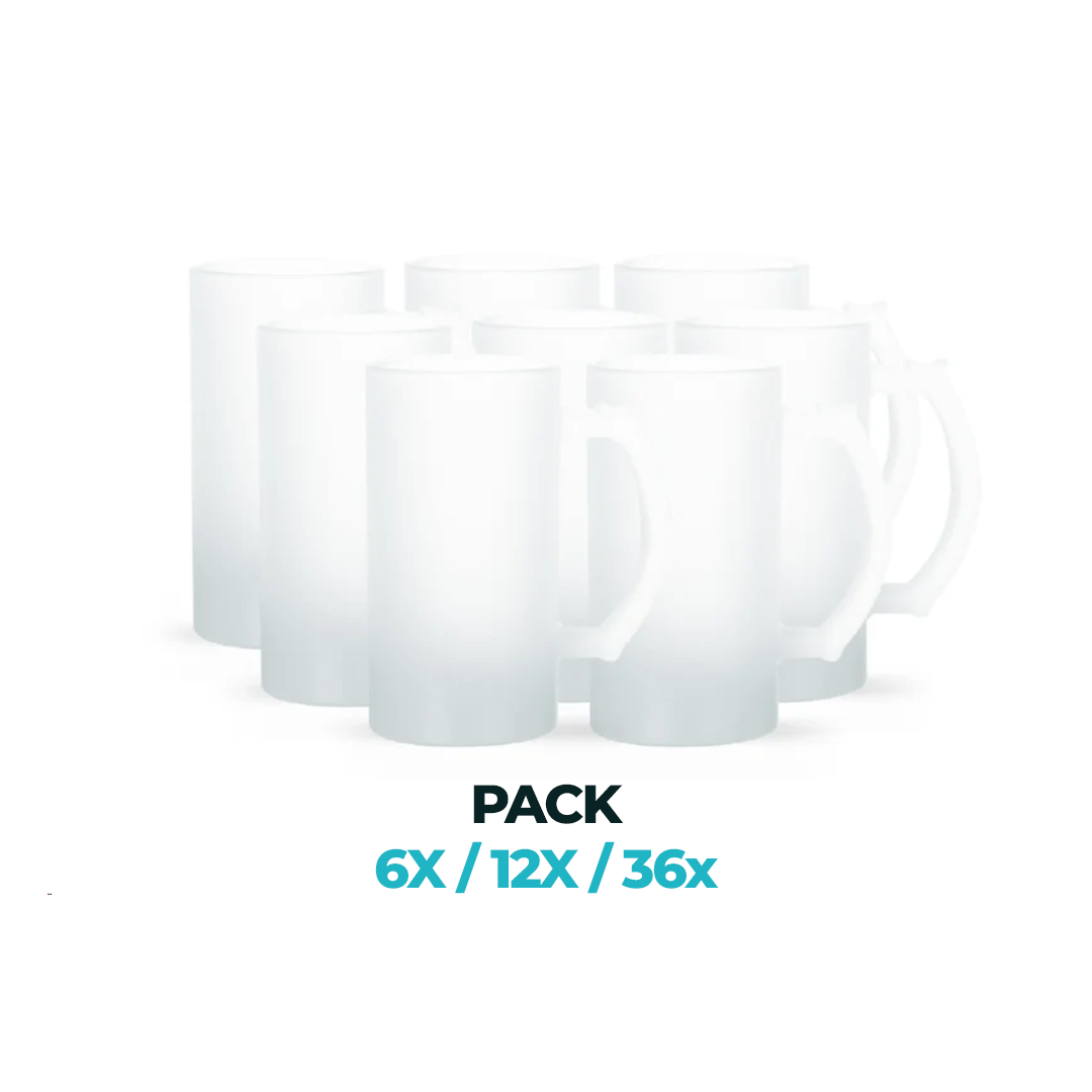 Frosted Beer Mugs for Sublimation 16 Oz