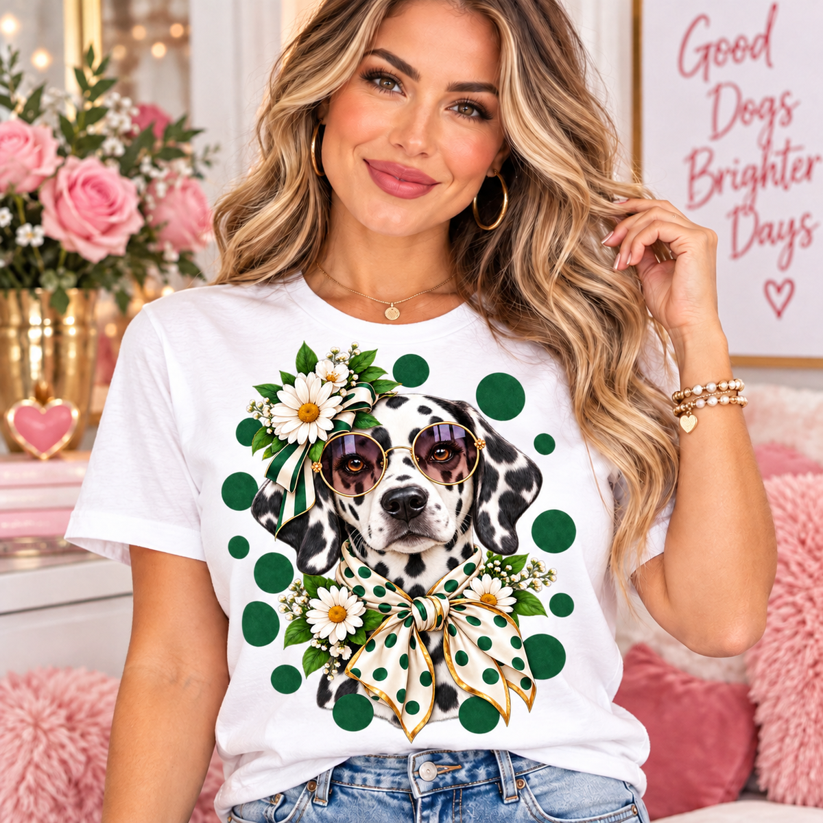 Printed DTF Sheets by Yards  - Cute Fashion Dogs, Coquette & Parisian Chic Designs