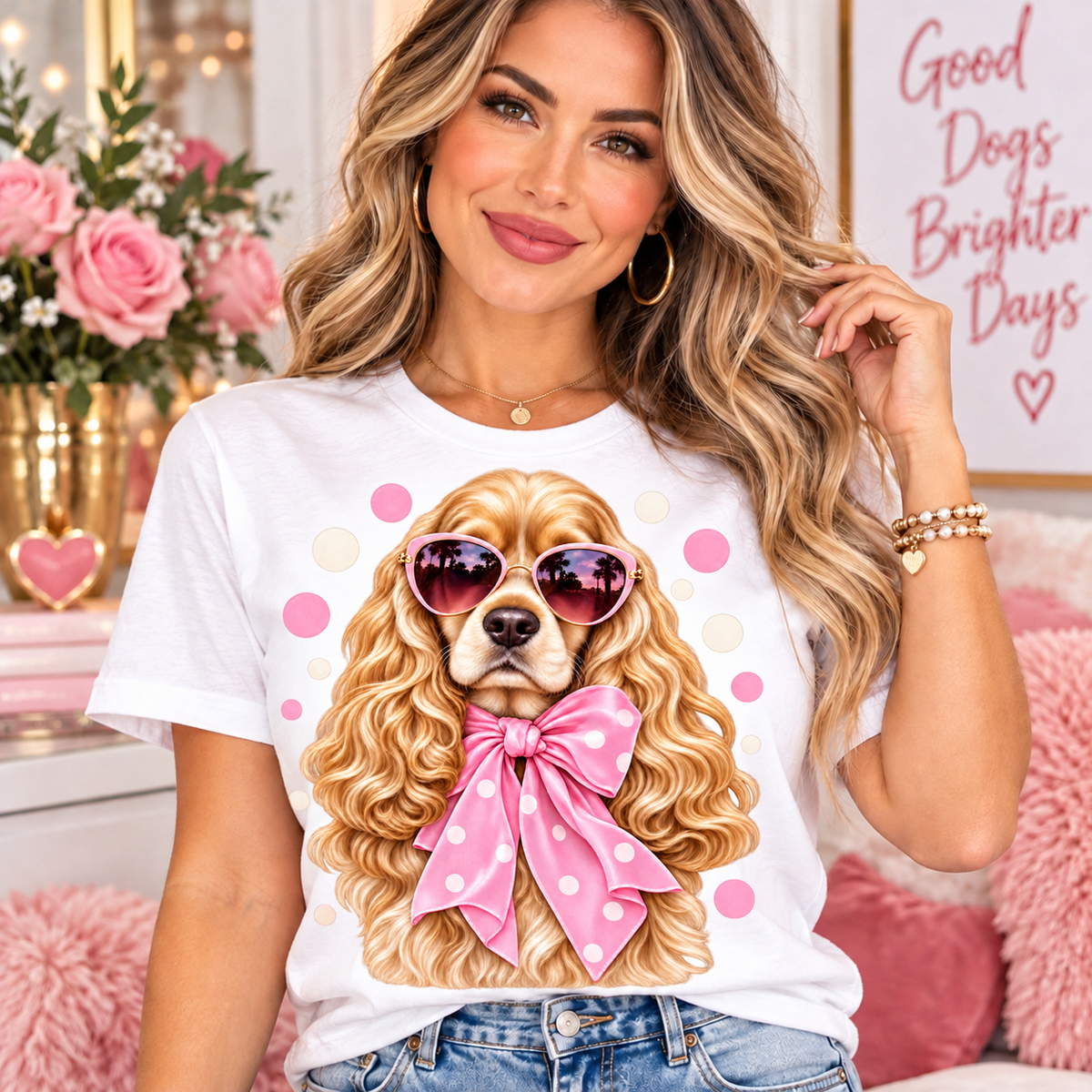 Printed DTF Sheets by Yards  - Cute Fashion Dogs, Coquette & Parisian Chic Designs