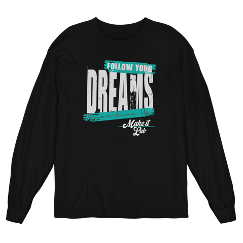 DTF Transfer on a Long Sleeve T-Shirt