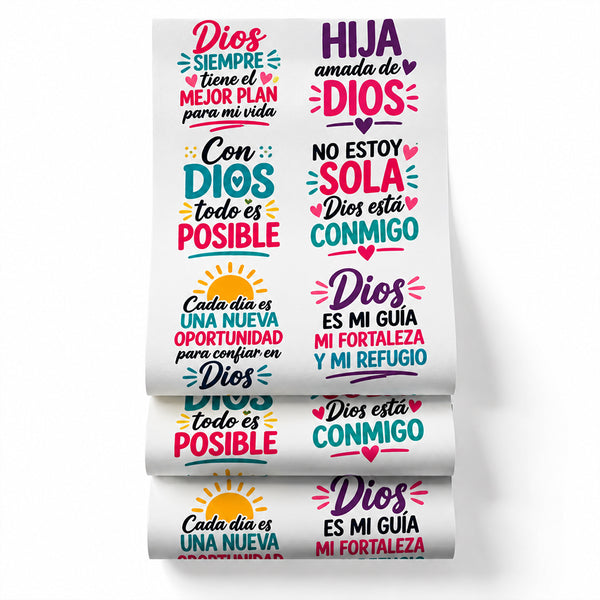 Printed DTF Sheets by Yards - Faith & God Quotes – Inspirational  Designs
