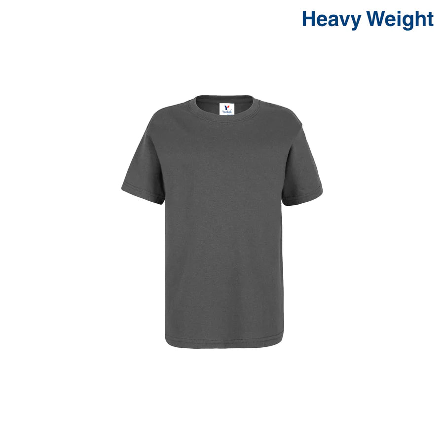 Kid’s Unisex Heavy Weight Crew Neck Short Sleeve T-Shirt
