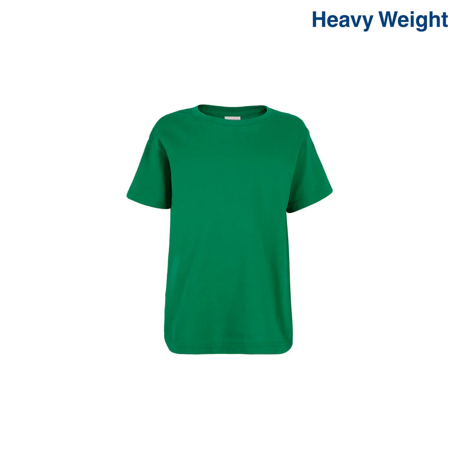 Kid’s Unisex Heavy Weight Crew Neck Short Sleeve T-Shirt