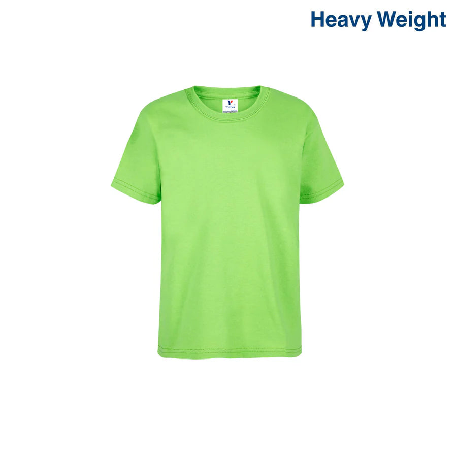 Kid’s Unisex Heavy Weight Crew Neck Short Sleeve T-Shirt