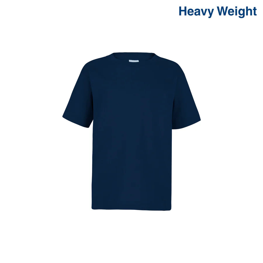 Kid’s Unisex Heavy Weight Crew Neck Short Sleeve T-Shirt