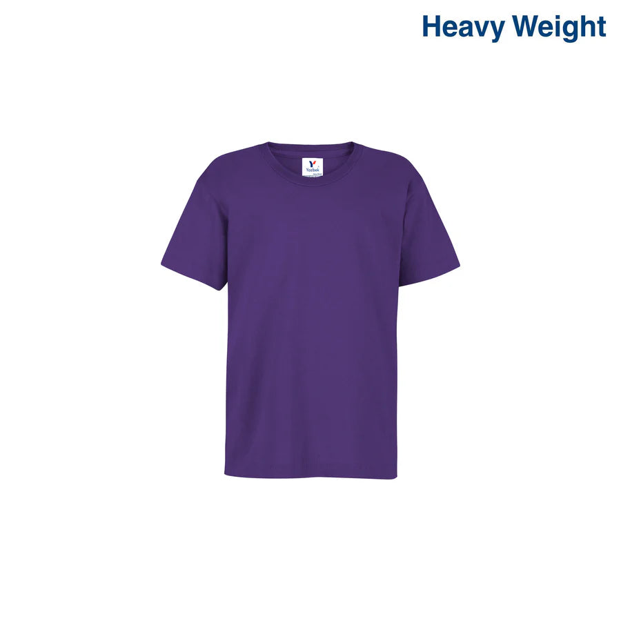 Kid’s Unisex Heavy Weight Crew Neck Short Sleeve T-Shirt