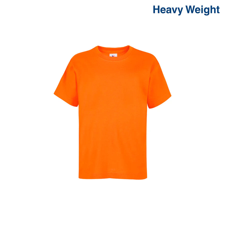 Kid’s Unisex Heavy Weight Crew Neck Short Sleeve T-Shirt