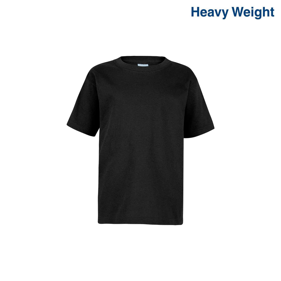 Kid’s Unisex Heavy Weight Crew Neck Short Sleeve T-Shirt