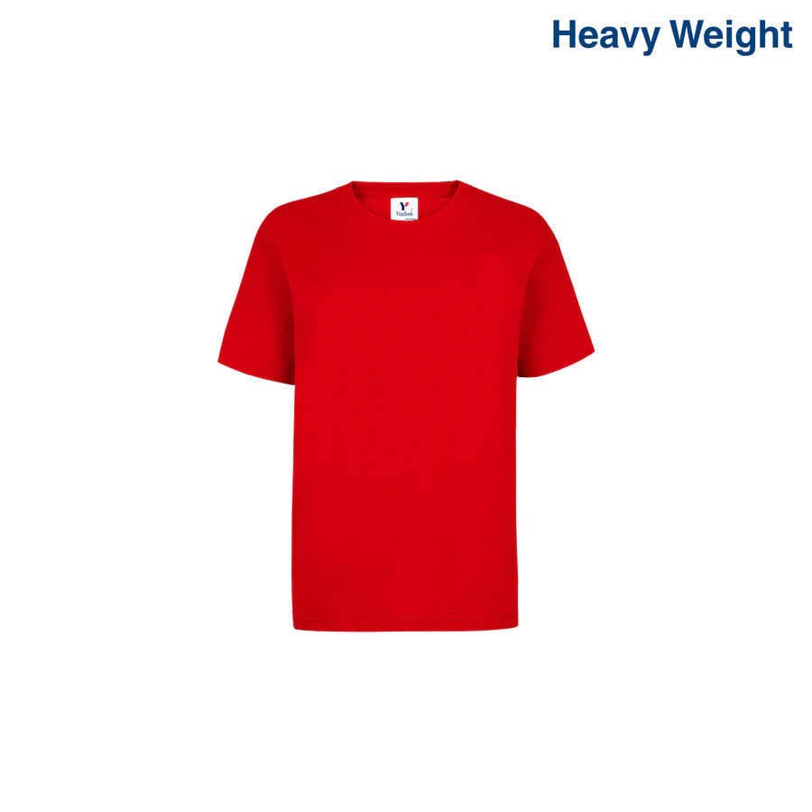Kid’s Unisex Heavy Weight Crew Neck Short Sleeve T-Shirt