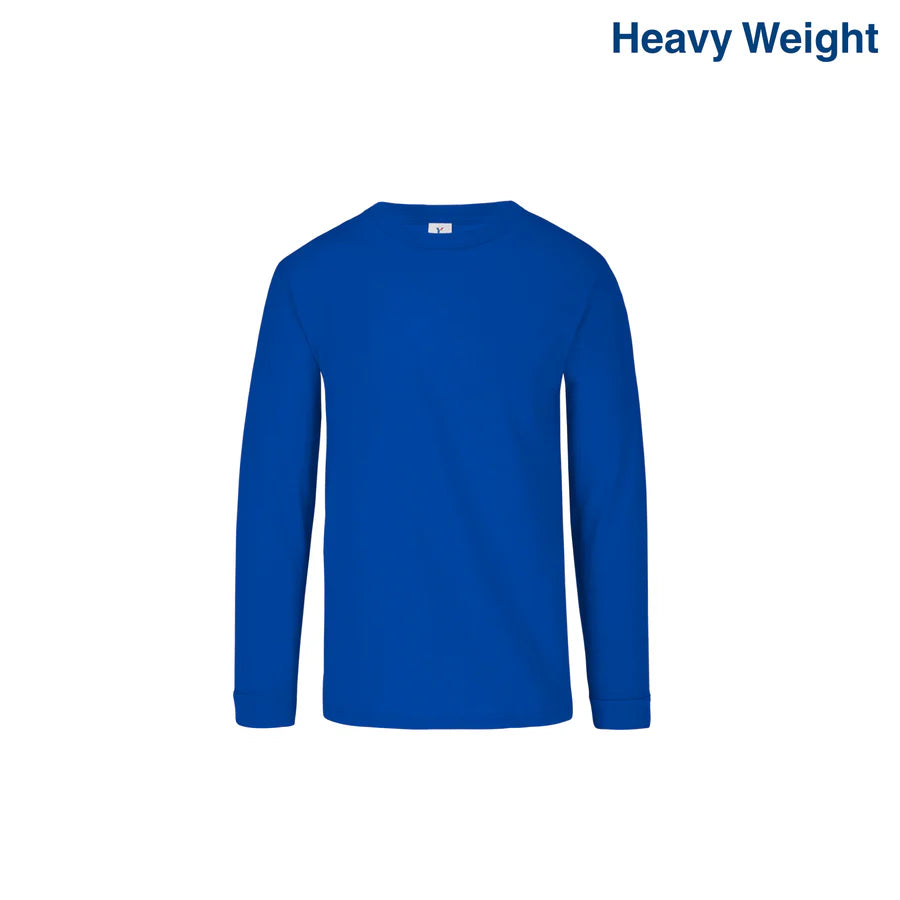 Kid’s Heavy Weight Crew Neck Long Sleeve T Shirt