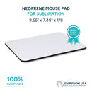 Neoprene mouse pad for sublimation