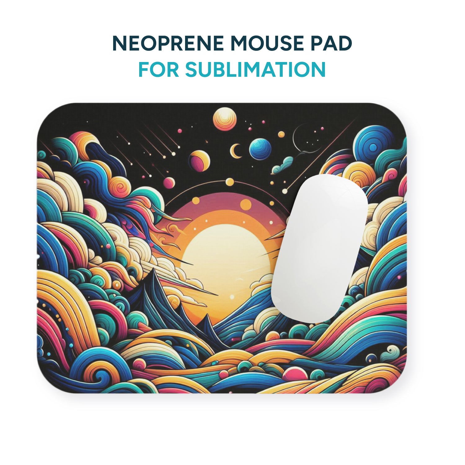 Neoprene mouse pad for sublimation size (8.66