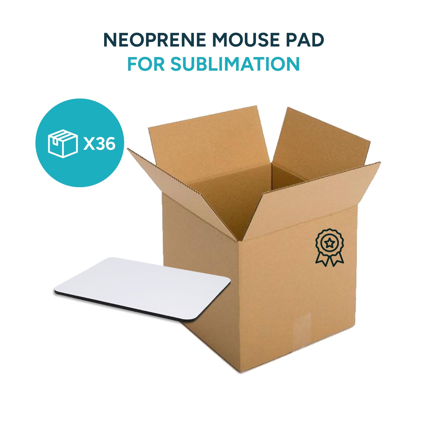 Neoprene mouse pad for sublimation size (8.66