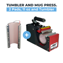 PROMO Make it Lab Mug Press Machine 2 in 1 (for 11oz cup and 750 ml) Tumbler and mug press: 2 pads, 11oz and tumbler