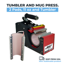 PROMO Make it Lab Mug Press Machine 2 in 1 (for 11oz cup and 750 ml) Tumbler and mug press: 2 pads, 11oz and tumbler