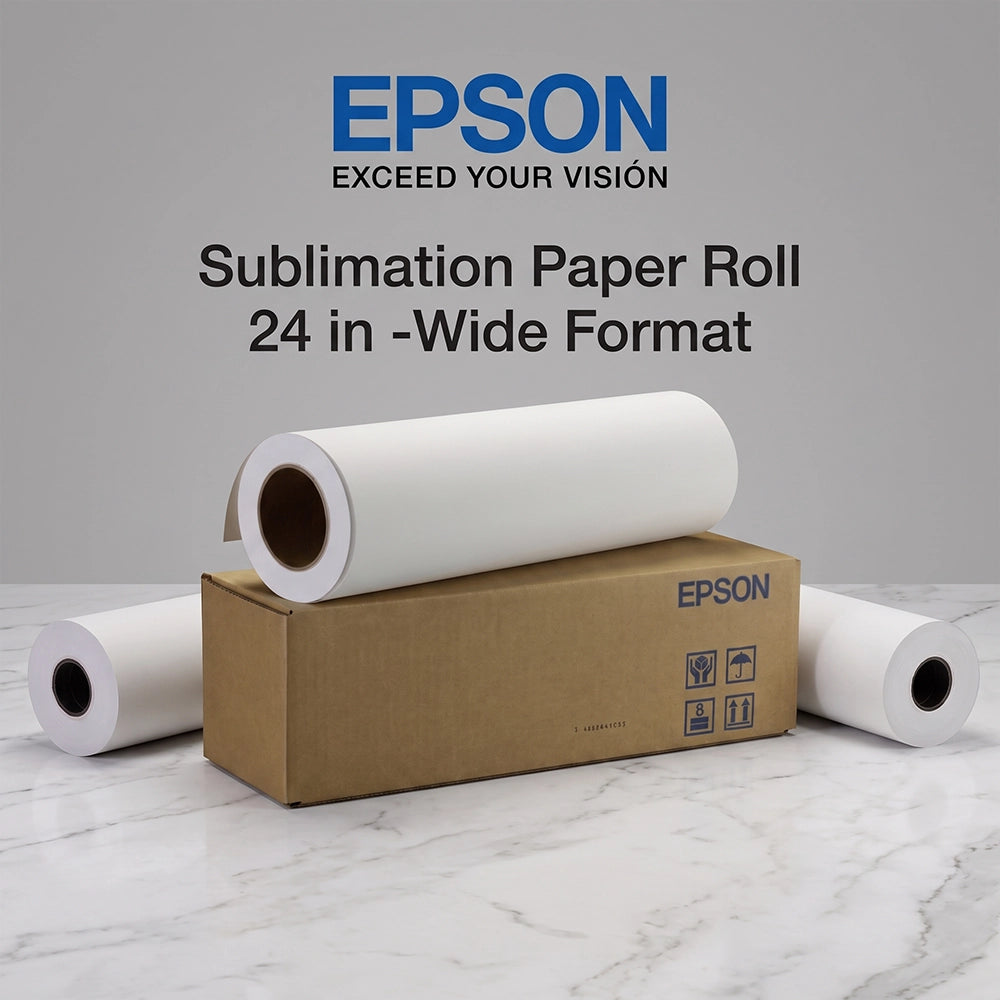 24" Sublimation Paper Roll for Epson Wide Format Printers