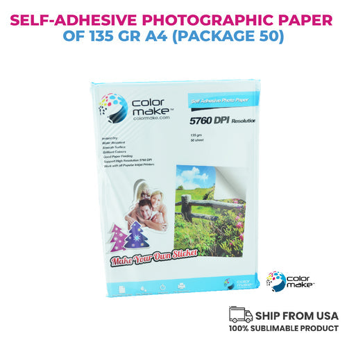 Self-Adhesive Glossy Photo Paper 135 g A4