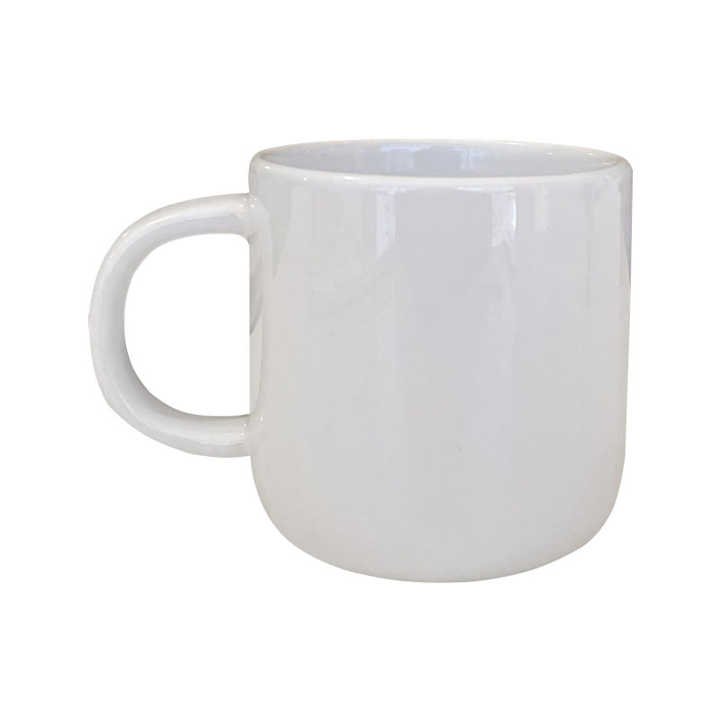 White Ceramic Mug of 11 oz with Round Base