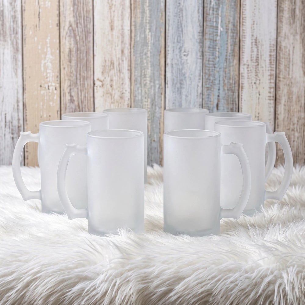 Clear Glass Beer Mug for Sublimation 16 oz
