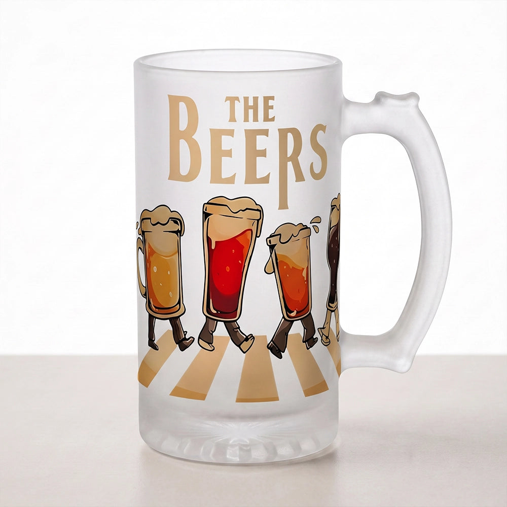 Clear Glass Beer Mug for Sublimation 16 oz