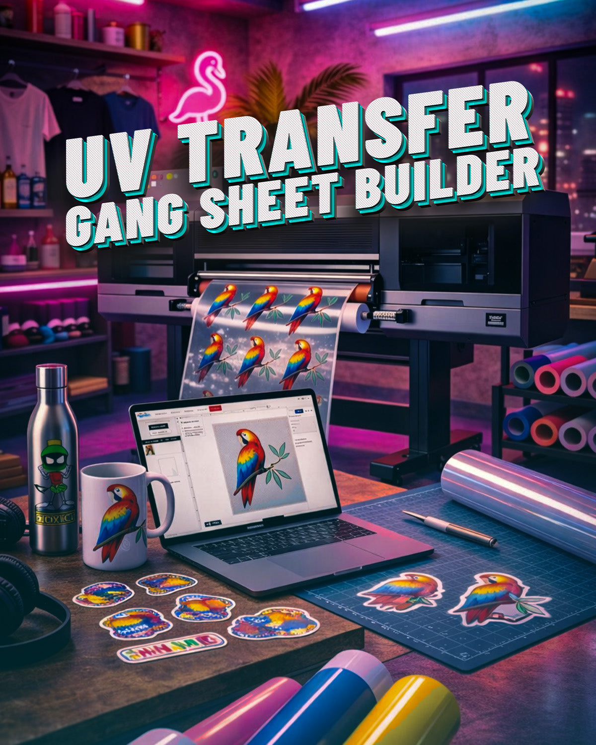 SAMEDAY UV DTF GANG SHEET BUILDER