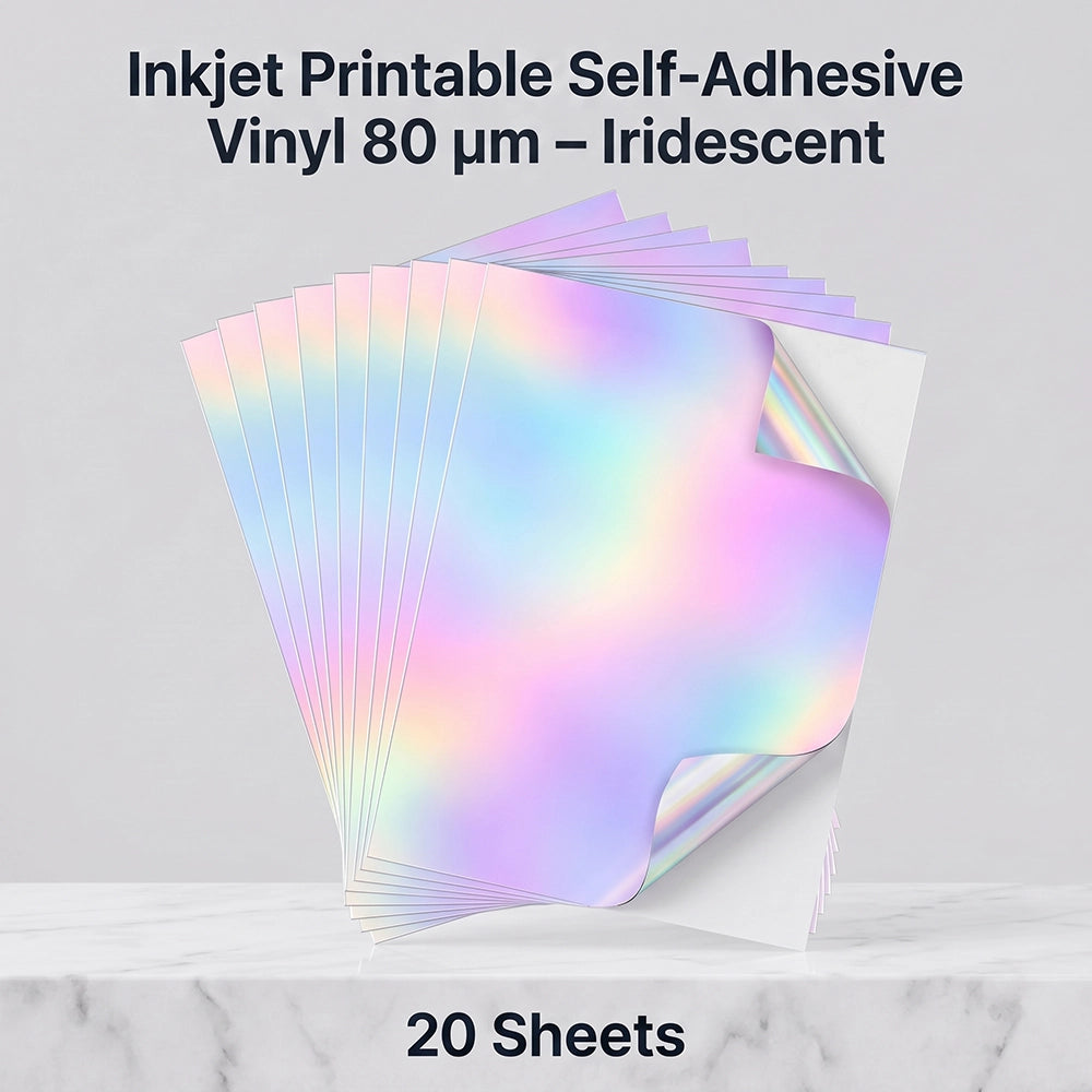 Self-Adhesive Inkjet Printable Litmus Gold 80 µm | 20 Sheets