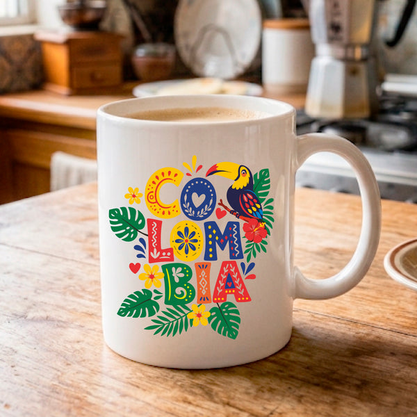 Colombia UV DTF Sticker Pack – Colombian Culture, Coffee, Flag & Tropical Designs