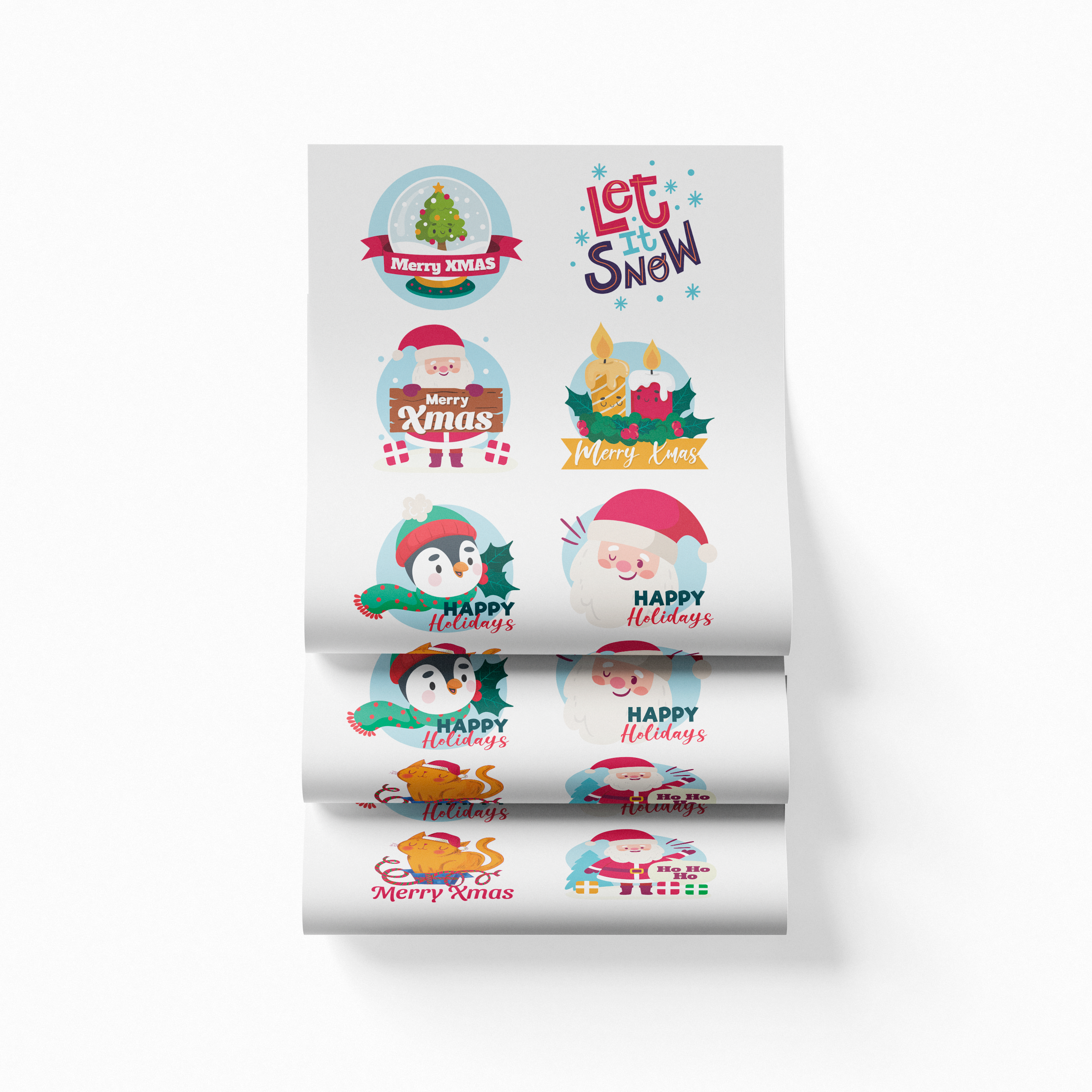 Printed DTF Sheets by Yards -  Christmas 3