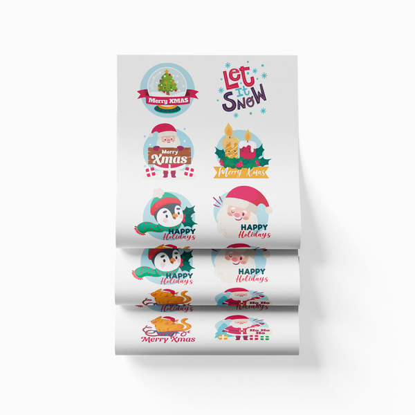 Printed DTF Sheets by Yards -  Christmas 3