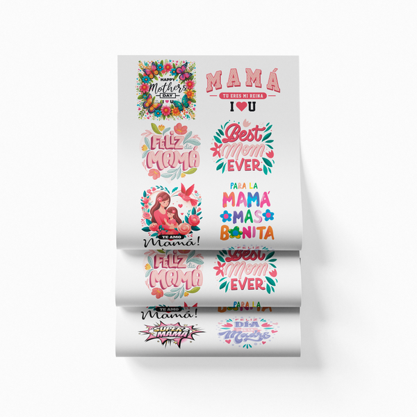 Printed DTF Sheets by Yards - Mother's Day 1
