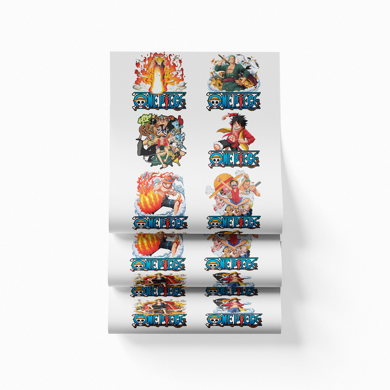 Printed DTF Sheets by Yards - One Piece (various designs)