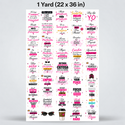 UV DTF Sticker Pack - Strong Women Motivational Collection
