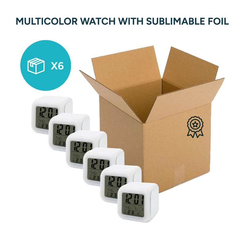 Garage Sale Multicolor watch with sublimable foil (Box of 6,12,36)