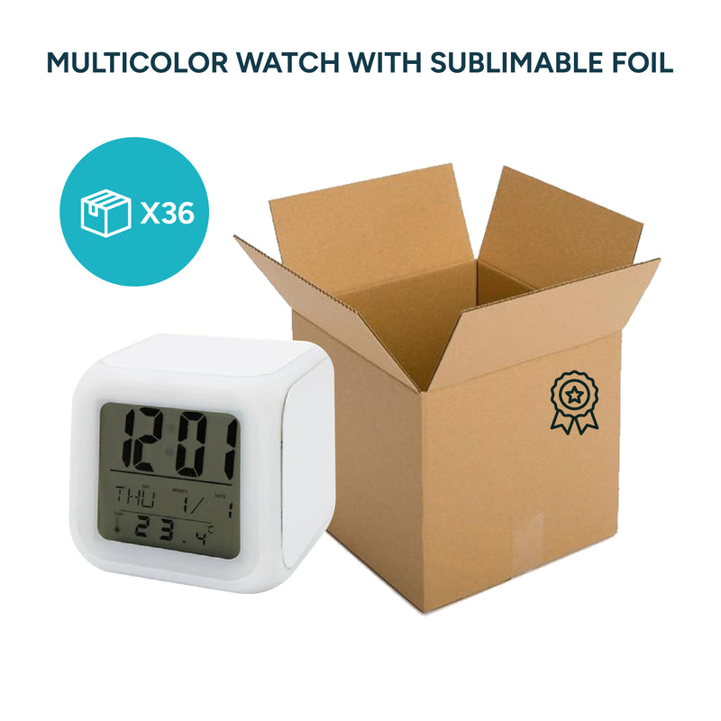 Garage Sale Multicolor watch with sublimable foil (Box of 6,12,36)