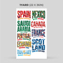 Printed DTF Sheets by Yards - World Cup 2026 2