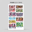 Printed DTF Sheets by Yards - World Cup 2026