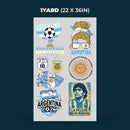 Printed DTF Sheets by Yards - World Cup 2026 ARGENTINA 2
