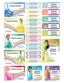Girls Personalized Name Labels - 28 Stickers UV DTF Printing for Back To School- Waterproof for School Supplies