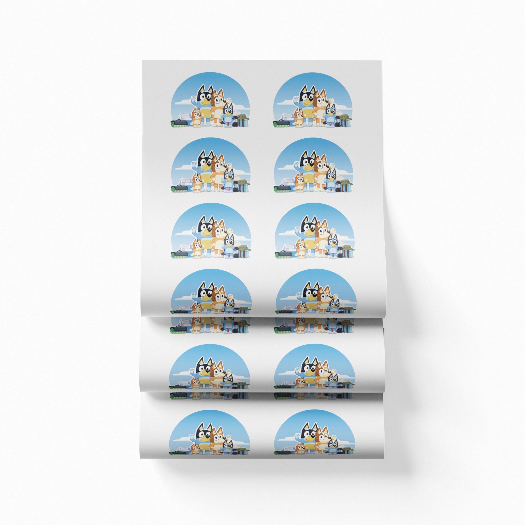 Printed DTF Sheets by Yards - Bluey design 1