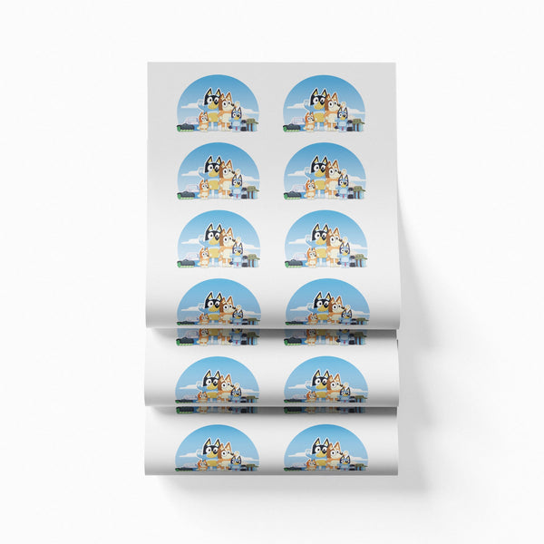 Sublimation Sheets Printed By Yards - Bluey 1