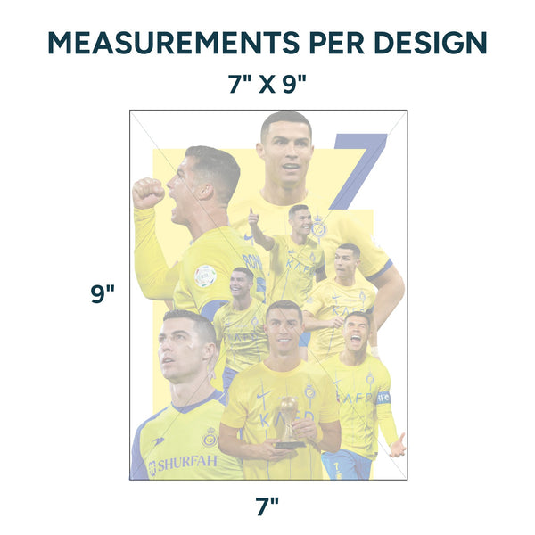 Printed DTF Sheets by Yards - Cristiano Ronaldo