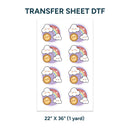 Printed DTF Sheets by Yards - Cute design 1