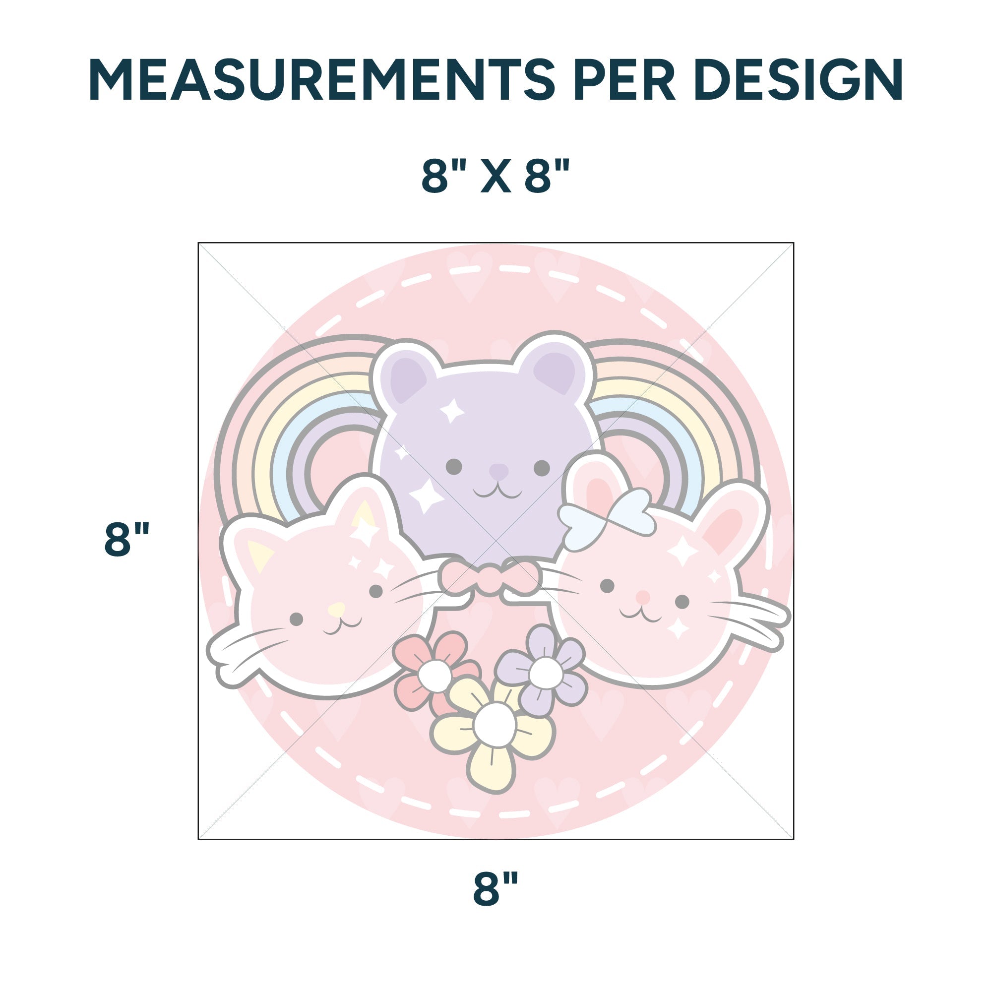 Sublimation Sheets Printed By Yards - Cute 2