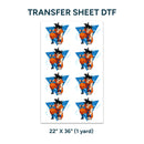 Printed DTF Sheets by Yards - Goku