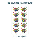 Printed DTF Sheets by Yards - Mario and Luigi